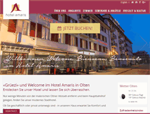 Tablet Screenshot of hotelamaris.ch